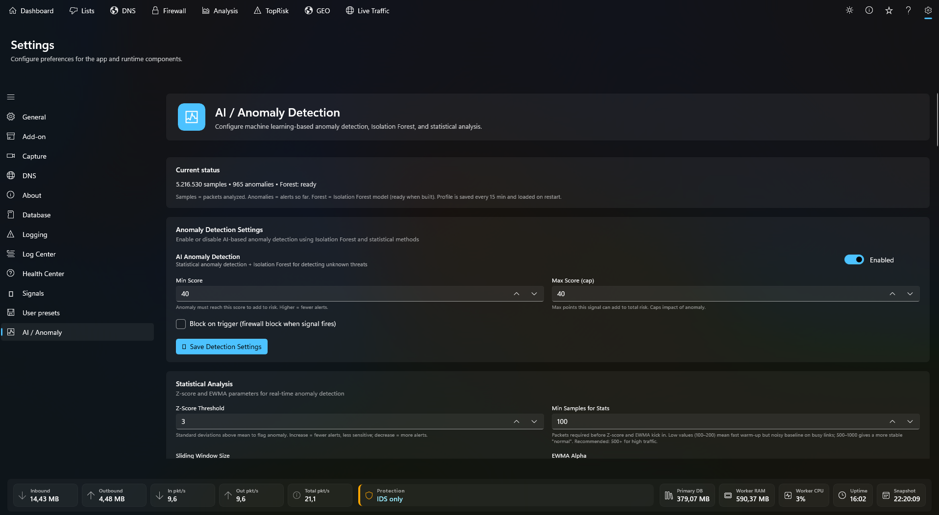CustosXI local AI network anomaly detection
